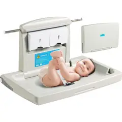 GENERICO - Cambiador Plegable para Bebé con Ganchos y Seguridad Ajustable