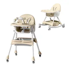 MON PETIT - Silla Comer Bebe Doble Altura Safe Baby Mecedora Reclinable