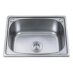 GENERICO - Lavaplatos Empotrado de Acero Inoxidable Elegante y Práctico