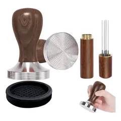 GENERICO - Tamper de Acero Inoxidable para Espresso 58 mm de Calidad