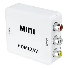 GENERICO - Adaptador HDMI a RCA para Conexión de Audio y Video