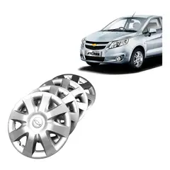 GENERICO - Tapas de Rueda Aro 14 para Chevrolet Sail 2011-2016 Pack 4