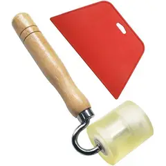 GENERICO - Kit de Rodillo y Espátula para Alisar Papel Tapiz
