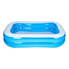 GENERICO - Piscina Inflable Rectangular para Niños 778 Litros Celeste