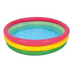 GENERICO - Piscina Inflable Redonda Tres Colores para Niños