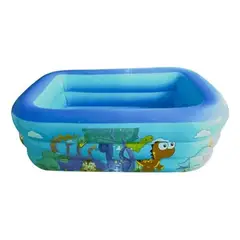 GENERICO - Piscina Inflable Rectangular Azul para Niños de 210 cm