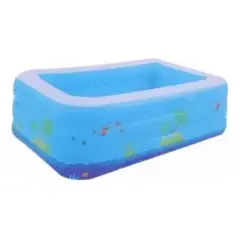 GENERICO - Piscina Inflable Rectangular Azul para Diversión Familiar
