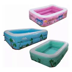 GENERICO - Piscina Inflable Infantil Rectangular para Diversión Verano