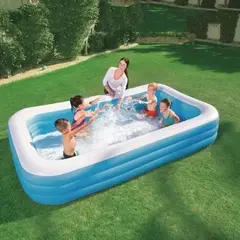 GENERICO - Piscina Inflable Cuadrada para Diversión Aquática Familiar