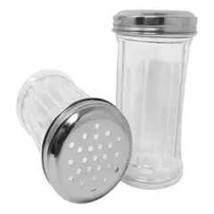 GENERICO - Set Elegante de Azucareras de Vidrio y Acero Inoxidable