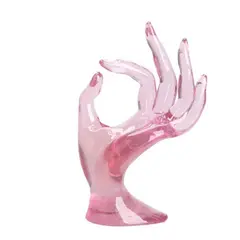 GENERICO - Expositor de Acrílico Transparente para 5 Anillos 16cm