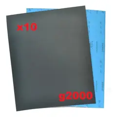GENERICO - Lijas Al Agua 2000 Pack de 10 Unidades de Alto Rendimiento