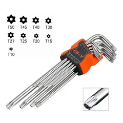 GENERICO - Set de Llaves Torx de Acero Forjado para el Hogar