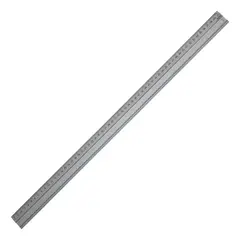 GENERICO - Regla de Aluminio 60cm con Corte y Base Antideslizante