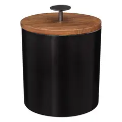 SECRET DE GOURMET - Hielera de Acero Inoxidable con Tapa de Madera