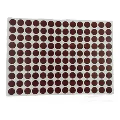 GENERICO - Tapa Adhesiva 12 mm PVC Chocolate Pack 5 Unidades