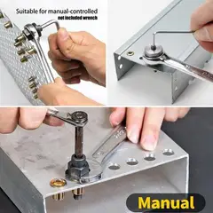 GENERICO - Kit de 68 Piezas para Remachar con Adaptador de Taladro