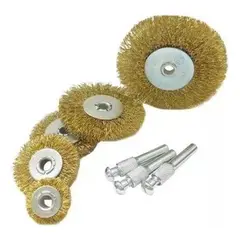 GENERICO - Juego de Cepillos Circulares de Alambre para Taladro 5 Pcs
