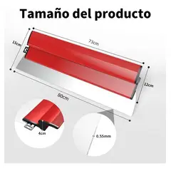 GENERICO - Llana Inoxidable Flexible de 80 cm para Alisar Yeso y Masilla