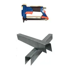 GENERICO - Corchetera Neumática Azul para Manualidades y Tapicería
