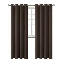 ESHOPANGIE - Cortina Blackout 1 Paño 140x220 Cm Tela Poliester Marron