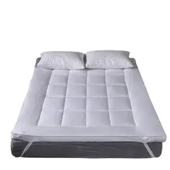 MUNDO MAGIA - Cubrecolchón Topper Ultra Acolchado 2 Plazas Color Blanco