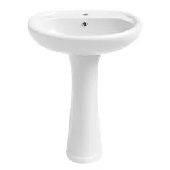JOYTEK - Lavamanos de Pedestal 2005 Color Blanco - 84x49x42 cm