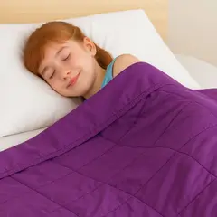 GLOWUP - Manta De Gravedad niños Violeta 3,2 kg 152x102 cm Manta de peso