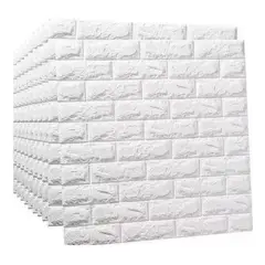GENERICO - Láminas 3D Blancas Autoadhesivas para Decorar Muros