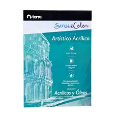 TORRE - Block Artístico Acrílico Y Óleo A4 Sense Of Color