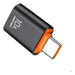 GENERICO - Adaptador USB-C a USB 10A con Carga Rápida y Transferencia 10Gbps