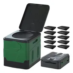 EDWINAYY - Ba?o Químico Portátil 20-litros Reusable Camping Outdoor