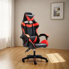 LISM - Silla Gamer De Cuero Reclinable Ergonómica Escritorio Hogar