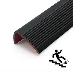 ATURE - Tiras Antideslizantes De Goma 3m Para Escaleras Negro rojo