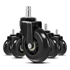 LISM - Ruedas Para Silla Escritorio Tipo Roller Set X5 Universales
