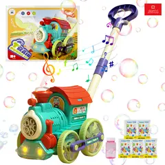ANIKIDS - Lanza Burbujas Juguete Niños Niñas Burbujero Mini-tren Verde