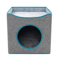MUNDO ONLINE - Cama Mascota Soft Confort Transportable Con Techo 39cm
