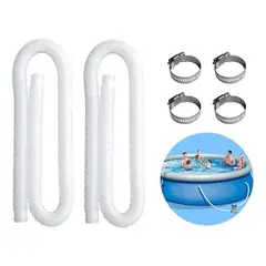 MUNDO MAGIA - Manguera Filtro Piscina Universal 150cm Blanco + Accesorios