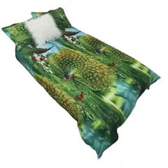 GENERICO - Cubre plumón para cama 1.5 plazas diseño 3D Silvestre