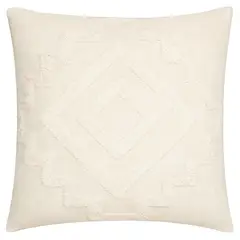 ATMOSPHERA - Cojín Decorativo Diseño Inca Algodón y Poliéster - Beige