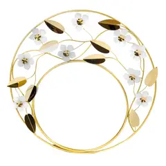 MUNDO ONLINE - Espejo Decorativo Flores y Hojas Amsterdam
