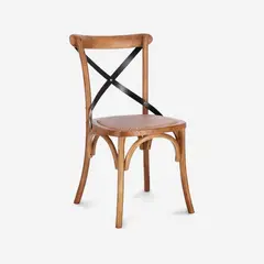 JAVIMATE - Silla De Comedor Crossback Madera Natural