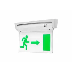 WANT - Señalética De Emergencia Luz Led Salida Certificada Sec Icono Verde
