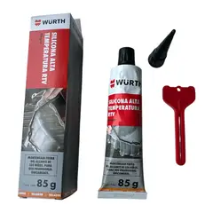 WURTH - Silicona De Alta Temperatura Pro Negra 85gr