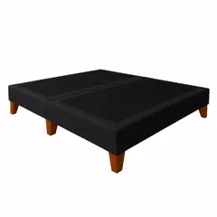 GENERICO - Base De Cama 2 Plazas Negra