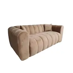GENERICO - Sofa Martins 2 mts, felpa Camel.