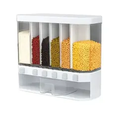 GEN - Dispensador De Granos ,Cereales, arroz, pasta De 6 espacios