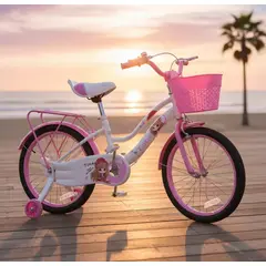 GENERICO - Bicicleta Infantil Ruedas de Seguridad Aro 20 Niña Bao rosado