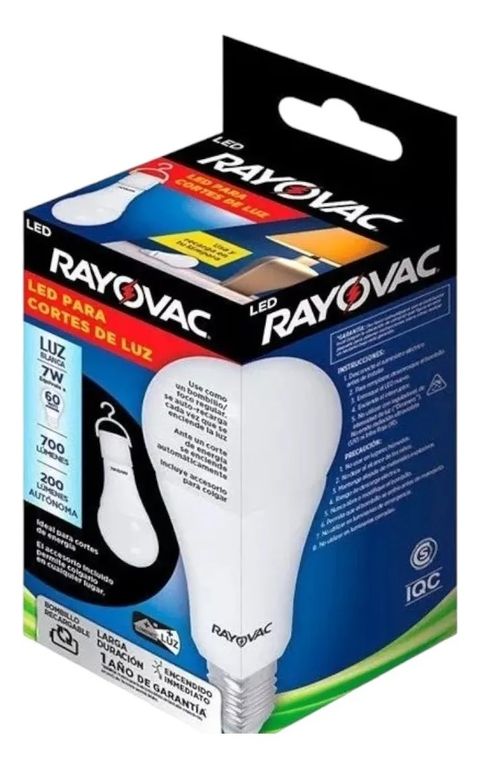 Ampolleta led de emergencia ROVVLEB18 Bulbo color luz fria 7W