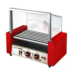 PASTELERIUS - Rostizador Vienesas Parrilla Hot Dog Calentador Pan 7 Roller